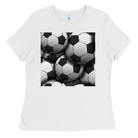 Soccer Seamless Pattern Ladies Tee | Teevron