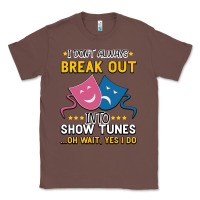Chestnut My Brain is 95% Show Tunes. Funny Theatre Gift. Classic Tee - Bettercallsaul