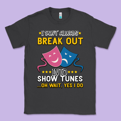 My Brain Is 95% Show Tunes. Funny Theatre Gift. Classic Tee Designed By Bettercallsaul
