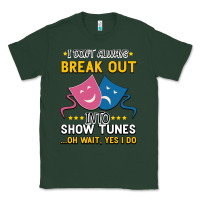 Sports Green My Brain is 95% Show Tunes. Funny Theatre Gift. Classic Tee - Bettercallsaul