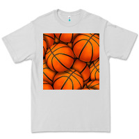 Dove Grey basketball seamless pattern Premium Tee - BundleAndBundleShop