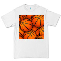 White basketball seamless pattern Premium Tee - BundleAndBundleShop