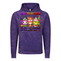 Cloud Purple hallothanksmas its the most wonderful time of the Vintage Hoodie - texasbilliewilder