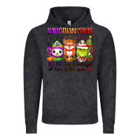 Vintage Black hallothanksmas its the most wonderful time of the Vintage Hoodie - texasbilliewilder