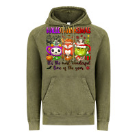Vintage Olive hallothanksmas its the most wonderful time of the Vintage Hoodie - texasbilliewilder