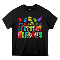 Black I love my job for all the little reasons Heavy Core Tee - MaliasSmallBusiness