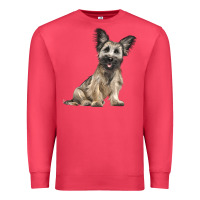 Cardinal Skye Terrier Dog Illustrations Premium Sweatshirt - LillyAllenDesigns