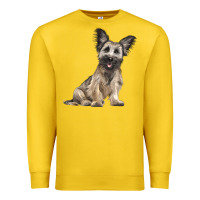 Lemon Skye Terrier Dog Illustrations Premium Sweatshirt - LillyAllenDesigns