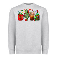 Mexico Coffee Cups With Cactus And Tequila Bottle Heavyweight Sweatshirt | Teevron