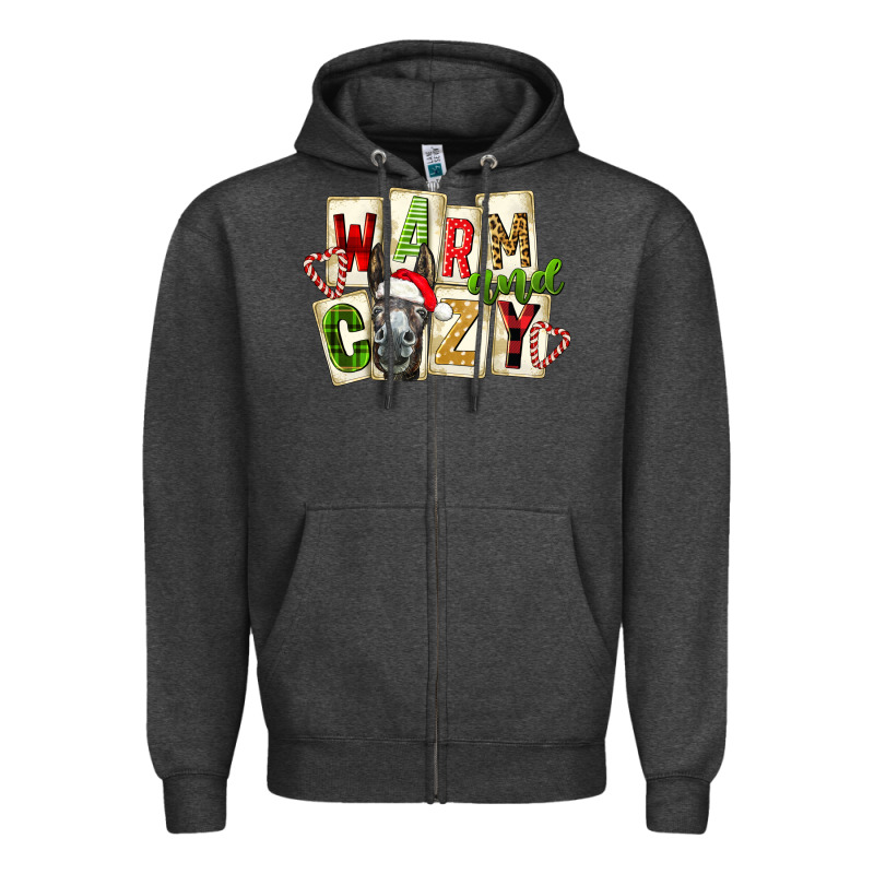 Warm And Cozy Donkey Zipper Hoodie by FaDigitalArtStudio | Teevron