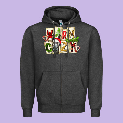 Warm And Cozy Donkey Zipper Hoodie Designed By Fadigitalartstudio