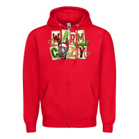 Red warm and cozy donkey Zipper Hoodie - FaDigitalArtStudio