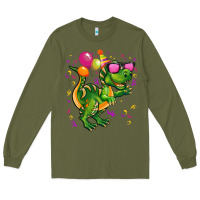 Army Green birthday t rex pink Long Sleeve Tee - CowGirlArtShop
