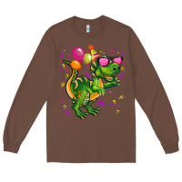 Chestnut birthday t rex pink Long Sleeve Tee - CowGirlArtShop