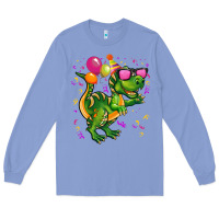 Colony Blue birthday t rex pink Long Sleeve Tee - CowGirlArtShop