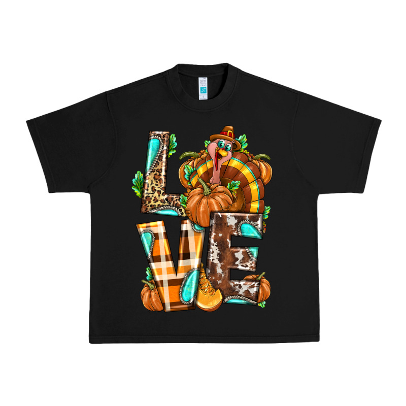 Love Turkey Thanksgiving Urban Heavy Tee by texasbilliewilder | Teevron