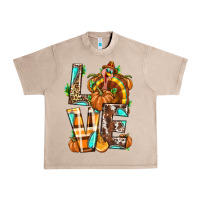 French Oak Love Turkey Thanksgiving Urban Heavy Tee - texasbilliewilder