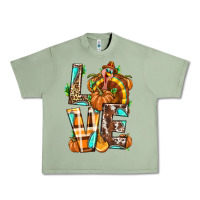 Oil Green Love Turkey Thanksgiving Urban Heavy Tee - texasbilliewilder