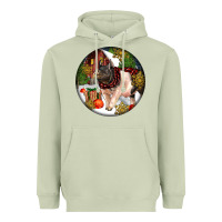 Matcha hampshire sow pig christmas Heavyweight Hoodie - LillyAllenDesigns