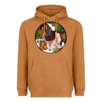 Meerkat hampshire sow pig christmas Heavyweight Hoodie - LillyAllenDesigns