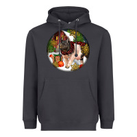 Smoke hampshire sow pig christmas Heavyweight Hoodie - LillyAllenDesigns