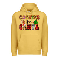 Antique Gold cookies for santa Premium Hoodie - FaDigitalArtStudio