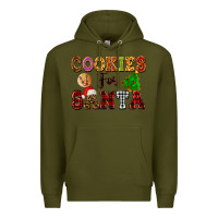 Army Green cookies for santa Premium Hoodie - FaDigitalArtStudio
