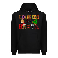 Black cookies for santa Premium Hoodie - FaDigitalArtStudio