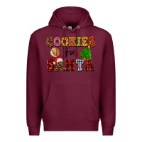 Burgundy cookies for santa Premium Hoodie - FaDigitalArtStudio