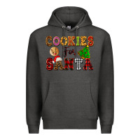 Charcoal Heather cookies for santa Premium Hoodie - FaDigitalArtStudio