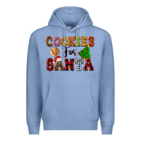 Colony Blue cookies for santa Premium Hoodie - FaDigitalArtStudio