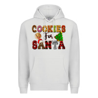 Dove Grey cookies for santa Premium Hoodie - FaDigitalArtStudio