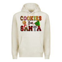 Oatmeal Heather cookies for santa Premium Hoodie - FaDigitalArtStudio