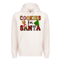 Pale Pink cookies for santa Premium Hoodie - FaDigitalArtStudio