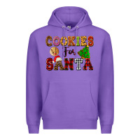 Purple cookies for santa Premium Hoodie - FaDigitalArtStudio