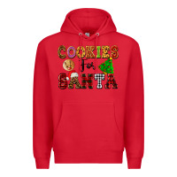 Red cookies for santa Premium Hoodie - FaDigitalArtStudio