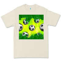 Bone soccer balls with field  and tactics seamless pattern Premium Tee - BundleAndBundleShop