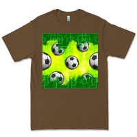 Cacao soccer balls with field  and tactics seamless pattern Premium Tee - BundleAndBundleShop