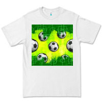 White soccer balls with field  and tactics seamless pattern Premium Tee - BundleAndBundleShop