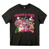 Asphalt retro pink christmas vibes Heavy Core Tee - MaliasSmallBusiness