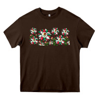 Chocolate Brown mexican flag sunflower Heavy Core Tee - JahusDesignShop