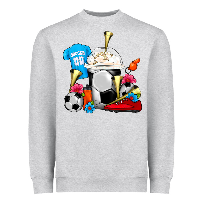 Soccer Frappe Coffee Heavyweight Sweatshirt by FaDigitalArtStudio | Teevron