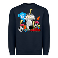 Navy Soccer Frappe Coffee Heavyweight Sweatshirt - FaDigitalArtStudio