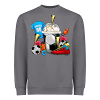 Storm Soccer Frappe Coffee Heavyweight Sweatshirt - FaDigitalArtStudio