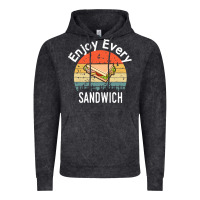Vintage Black enjoy every sandwich   sandwich gift   sandwich lover   funny gift ide Vintage Hoodie - tuanDangUi
