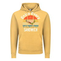 Vintage Mustard enjoy every sandwich   sandwich gift   sandwich lover   funny gift ide Vintage Hoodie - tuanDangUi