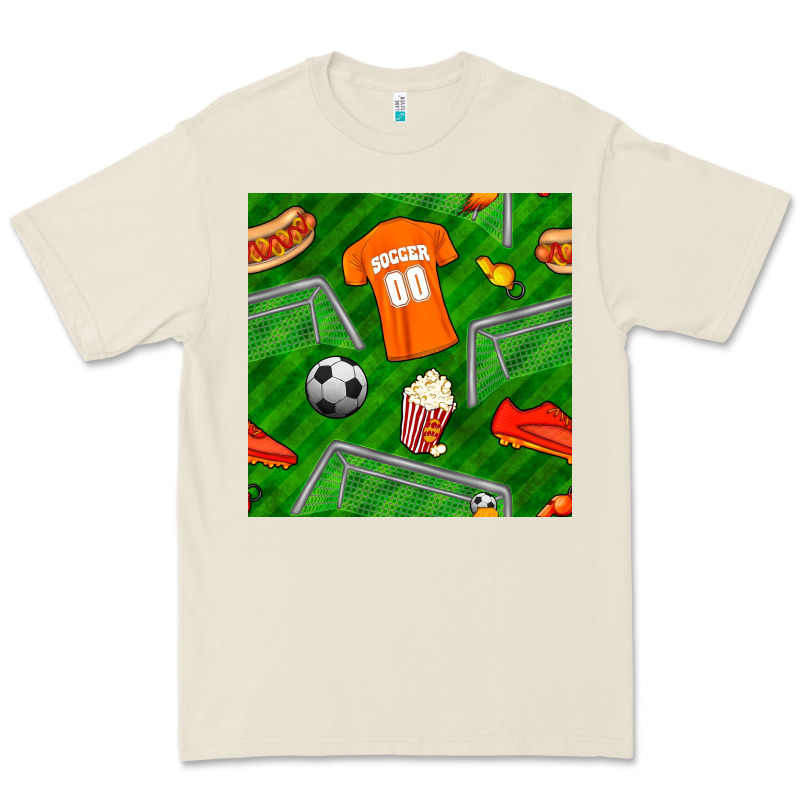 Soccer Ball Uniform And Shoes Seamless Pattern Premium Tee by BundleAndBundleShop | Teevron