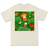 Bone soccer ball uniform and shoes seamless pattern Premium Tee - BundleAndBundleShop