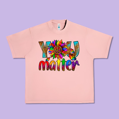Lgbtq+ You Matter With Leopard Urban Heavy Tee Designed By Nancycooperartshop