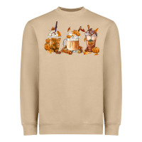 Mushroom Fall Coffees Heavyweight Sweatshirt - FaDigitalArtStudio